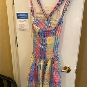 Free People Multicolor Plaid Mini Dress